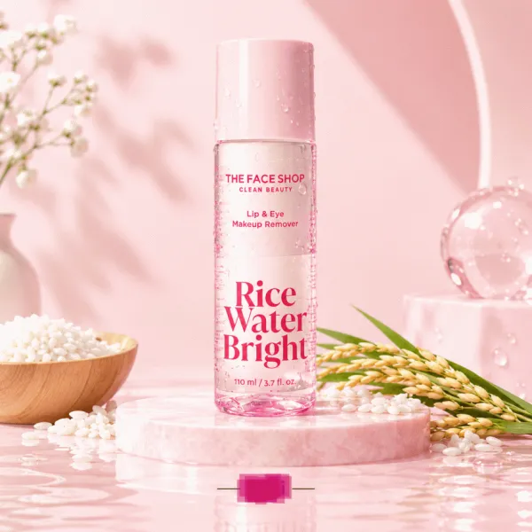 The face shop Rice Water Bright Lip & Eye Makeup Remover -110ml